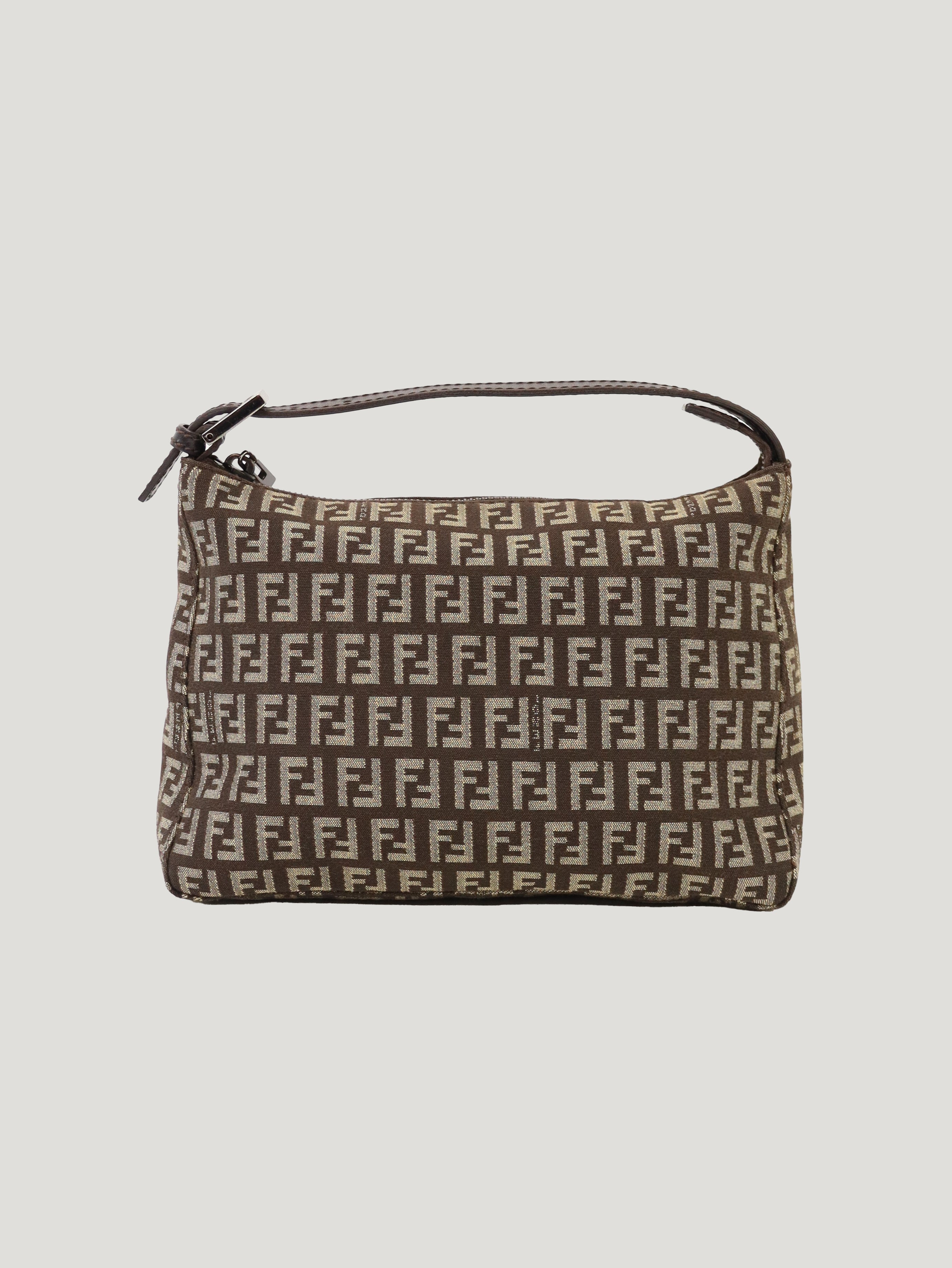 FENDI ZUCCHINO ハンドバッグ　ズッキーノ柄　キャンバス ズッキーノ柄ハンドバッグ – Hedy