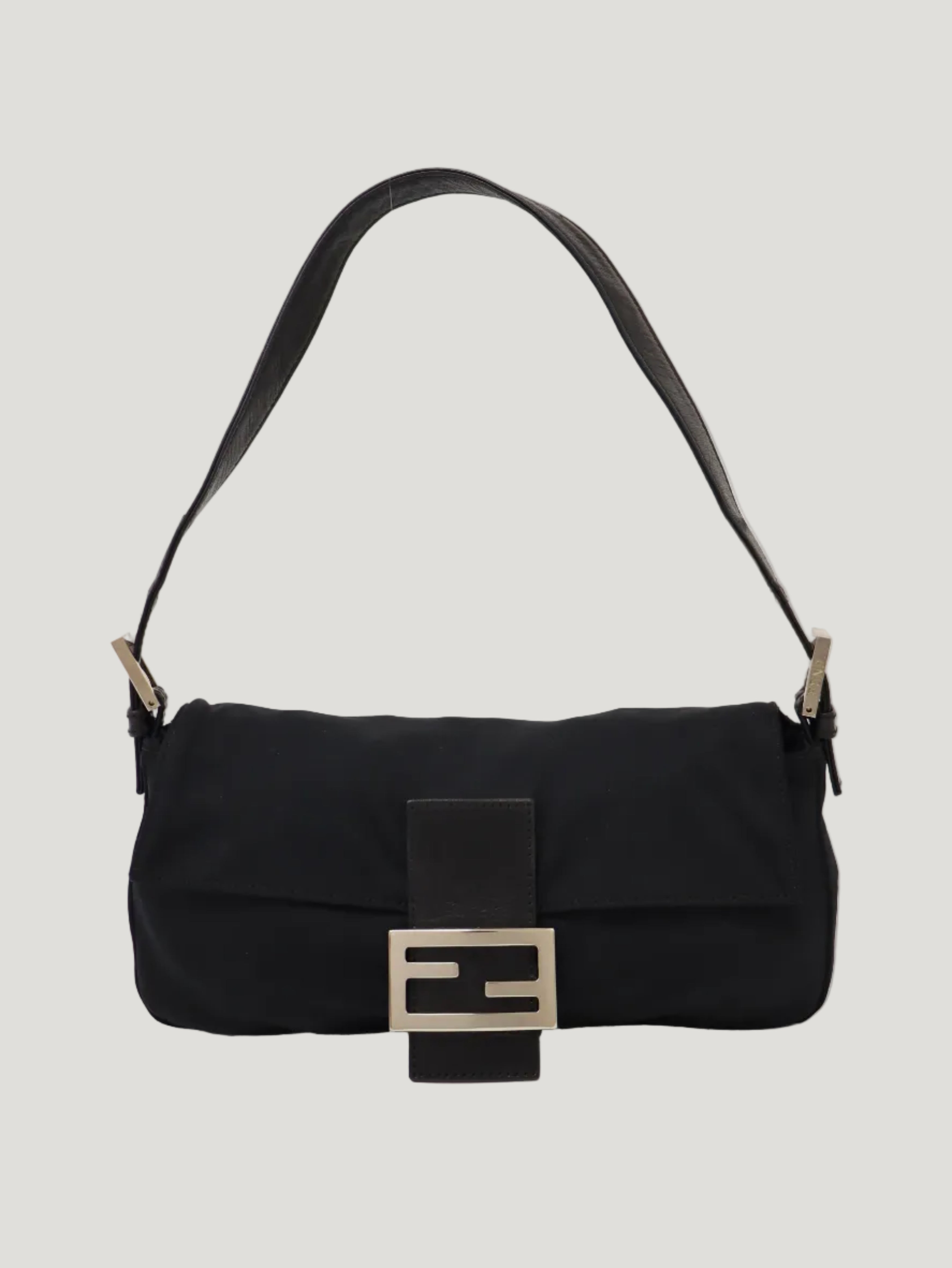 FENDI フェンディ マンマバケット コットンジャージ ブラック ショルダー コットンジャージーマンマバケット – Hedy