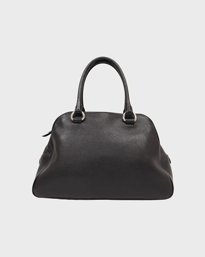 Logo Hardware Leather Handbag