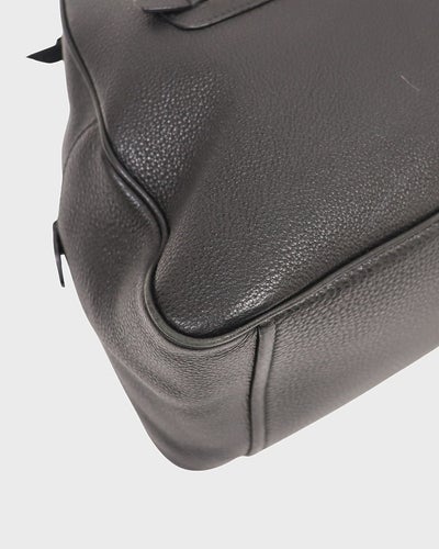 Logo Hardware Leather Handbag