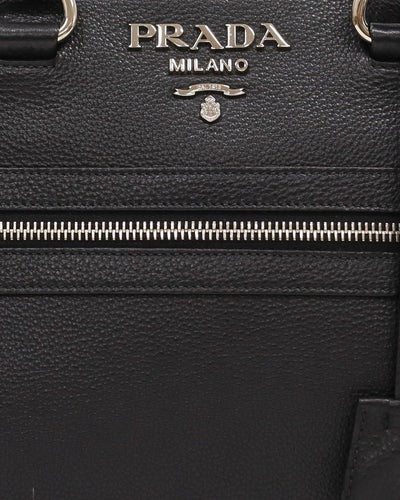 Logo Hardware Leather Handbag