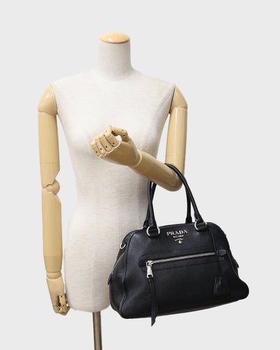 Logo Hardware Leather Handbag