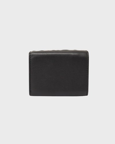 ロゴ金具レザーコンパクトウォレット