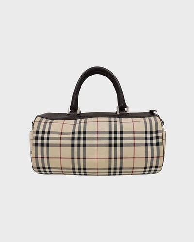 Checked Papillon Handbag