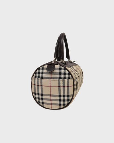 Checked Papillon Handbag