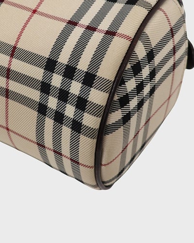 Checked Papillon Handbag