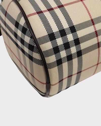 Checked Papillon Handbag