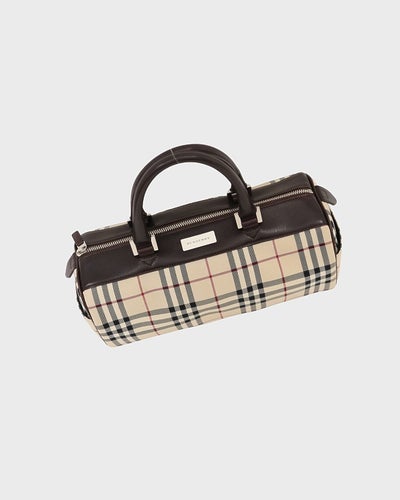 Checked Papillon Handbag