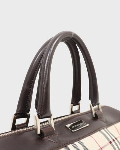 Checked Papillon Handbag