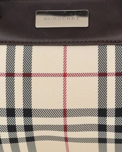 Checked Papillon Handbag