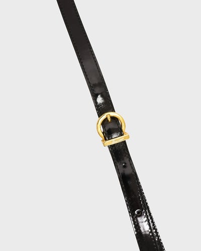 VARA金具パテントレザーショルダーバッグ