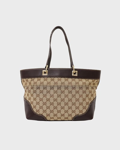 Gucci Guccissima 帆布皮革托特包