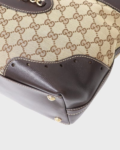 Gucci Guccissima 帆布皮革托特包