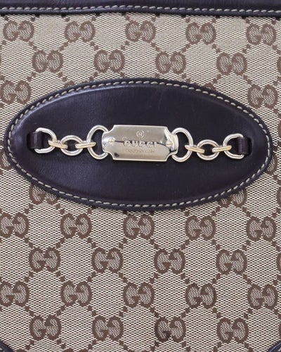 Gucci Guccissima 帆布皮革托特包