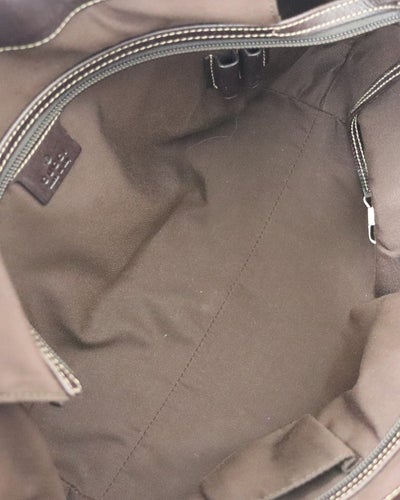 Gucci Guccissima 帆布皮革托特包
