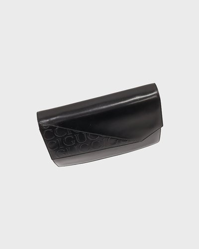 ロゴ刻印レザーショルダーバッグ