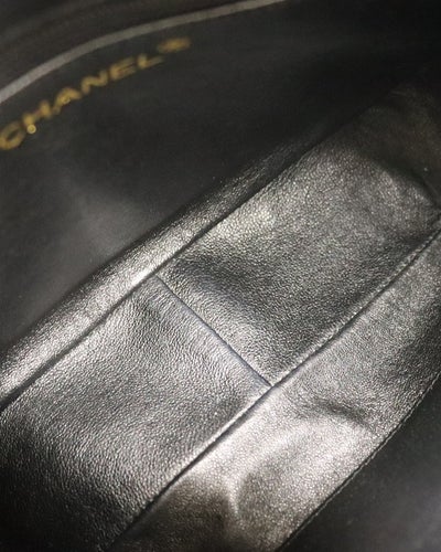 COCOキャビアスキンチェーンショルダーバッグ