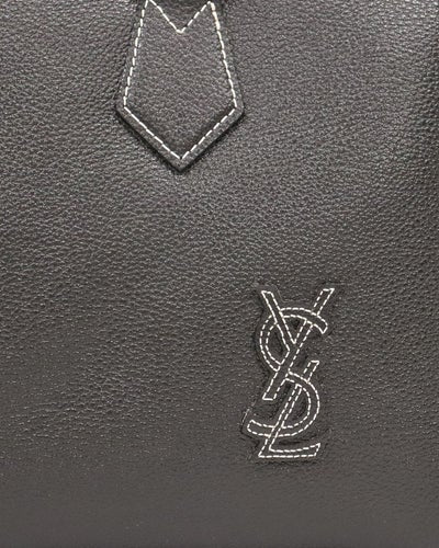 Logo金属皮革波士顿包