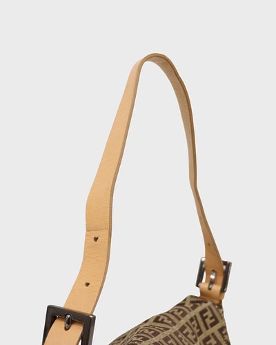 FENDI ズッキーニ ショルダートート マンマバケット 大 茶色 美品 ズッキーノ柄マンマバケット – Hedy