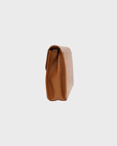 ロゴステッチレザーショルダーバッグ
