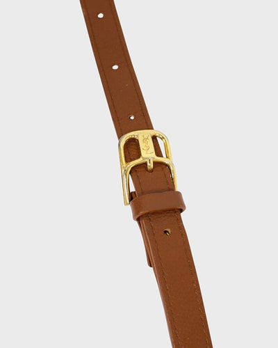 ロゴステッチレザーショルダーバッグ