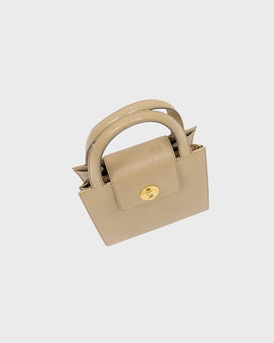Logo金属皮革两用包
