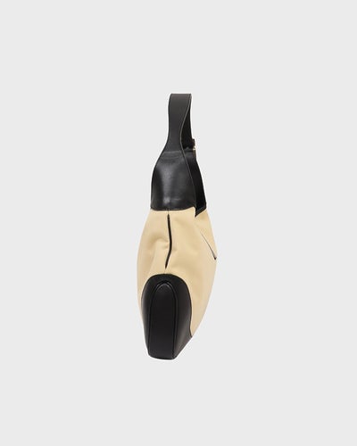 Jackie Canvas Leather One-Shoulder Bag