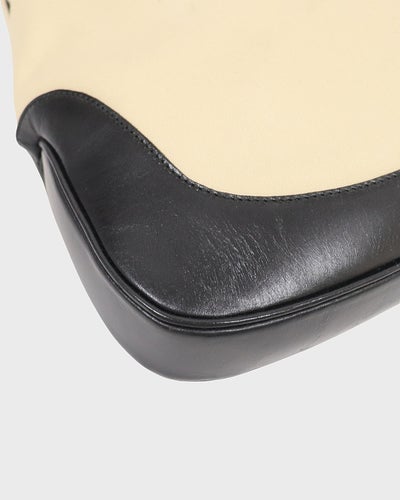 Jackie Canvas Leather One-Shoulder Bag
