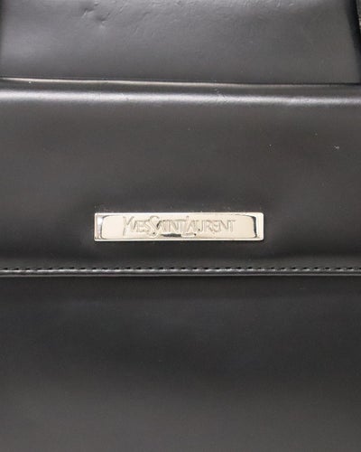 ロゴ金具レザーショルダーバッグ