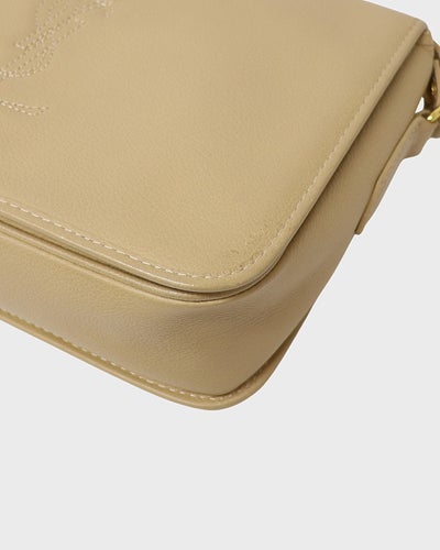 ロゴステッチレザーショルダーバッグ