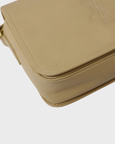 ロゴステッチレザーショルダーバッグ