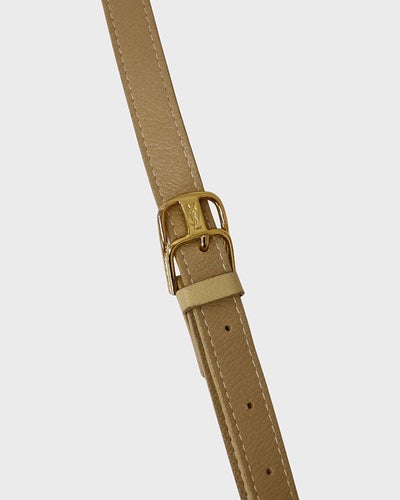 ロゴステッチレザーショルダーバッグ