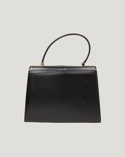 Logo Hardware Leather Handbag