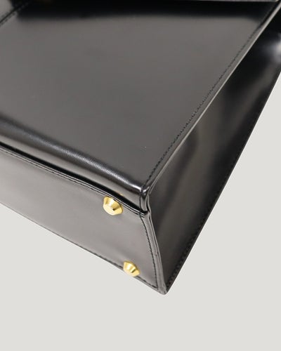 Logo Hardware Leather Handbag
