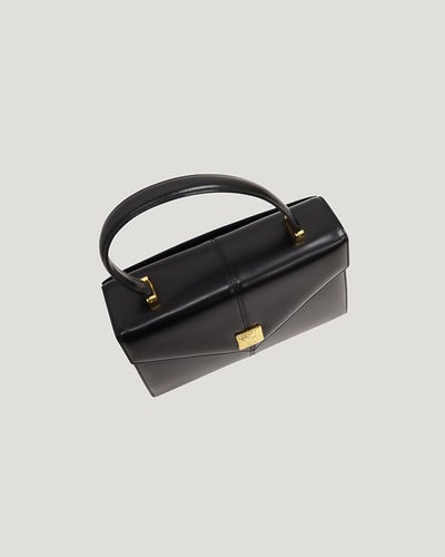 Logo Hardware Leather Handbag