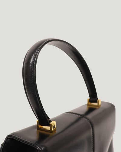 Logo Hardware Leather Handbag