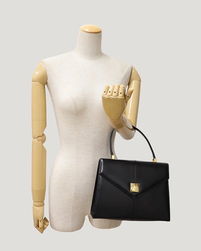 Logo Hardware Leather Handbag