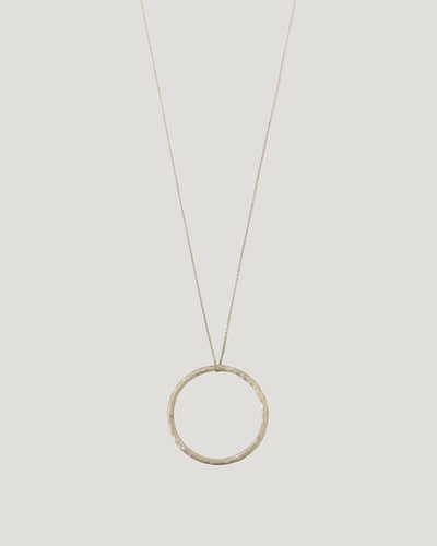Hammered Circle Necklace