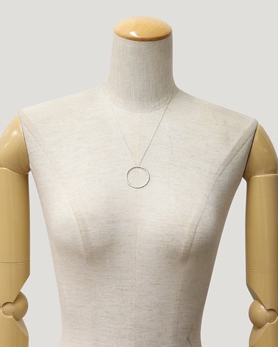 Hammered Circle Necklace