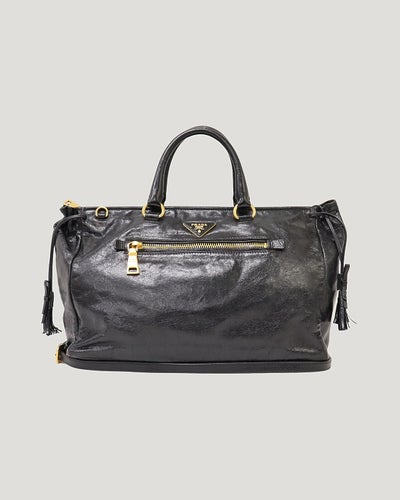 ロゴ金具レザー2Wayバッグ