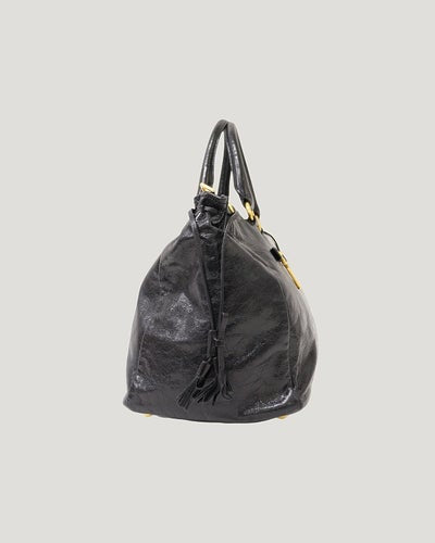ロゴ金具レザー2Wayバッグ