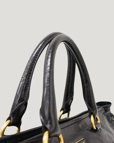 ロゴ金具レザー2Wayバッグ