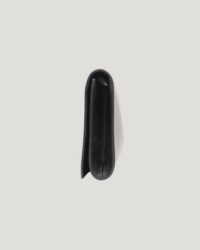 Logo皮革手拿包