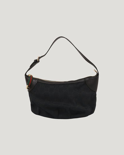 GG Canvas Gathered One-Shoulder Bag