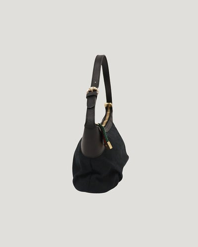 GG Canvas Gathered One-Shoulder Bag