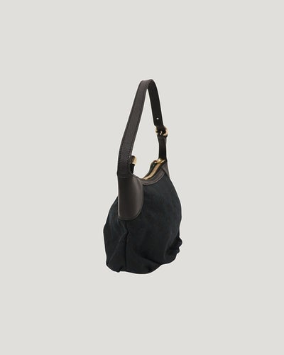 GG Canvas Gathered One-Shoulder Bag