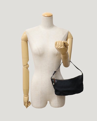 GG Canvas Gathered One-Shoulder Bag