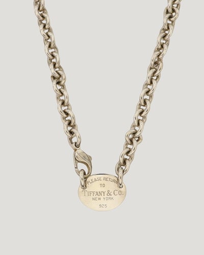 Return to Tiffany Oval Tag Necklace