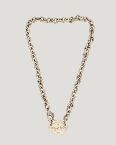 Return to Tiffany Oval Tag Necklace