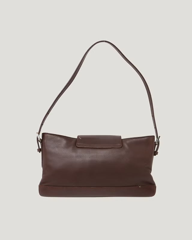 Logo Hardware Leather One-Shoulder Bag